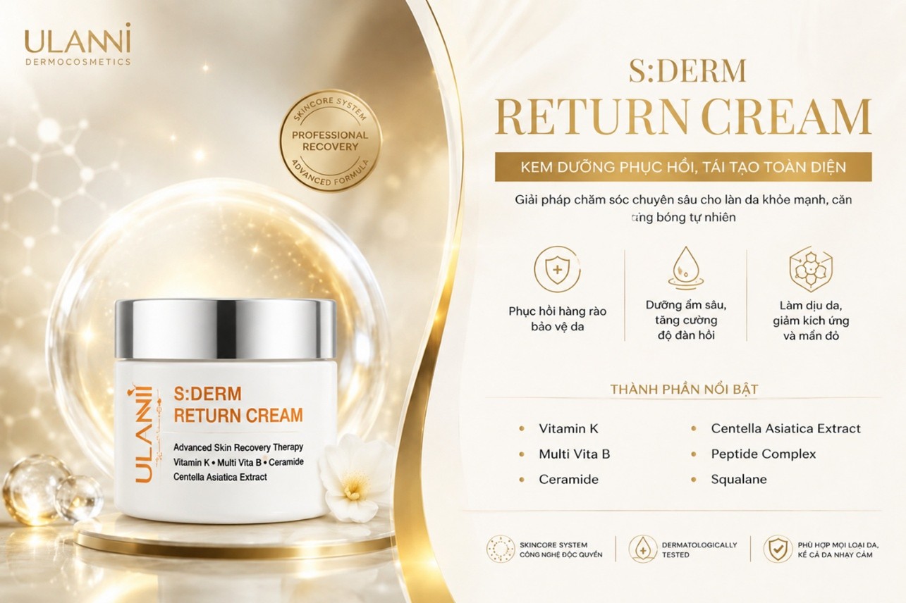 sderm return cream kem dưỡng