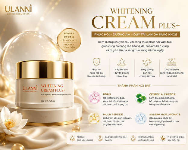 trị nám Ulanni Whitening Cream Plus