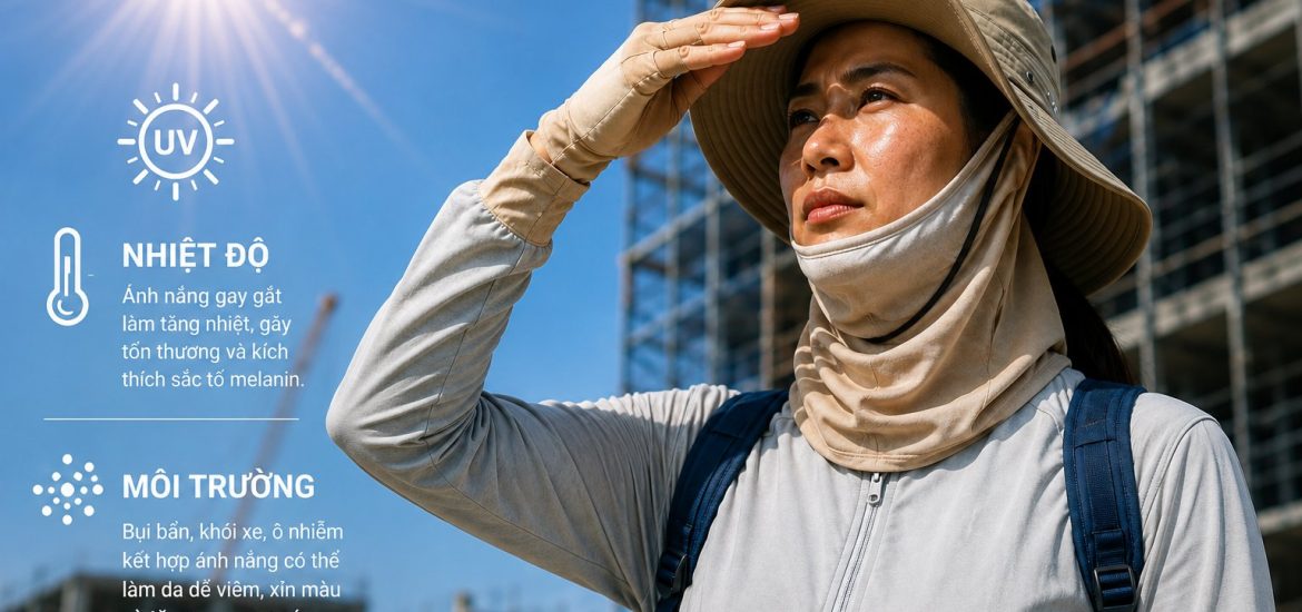 trị nám ngoài trời