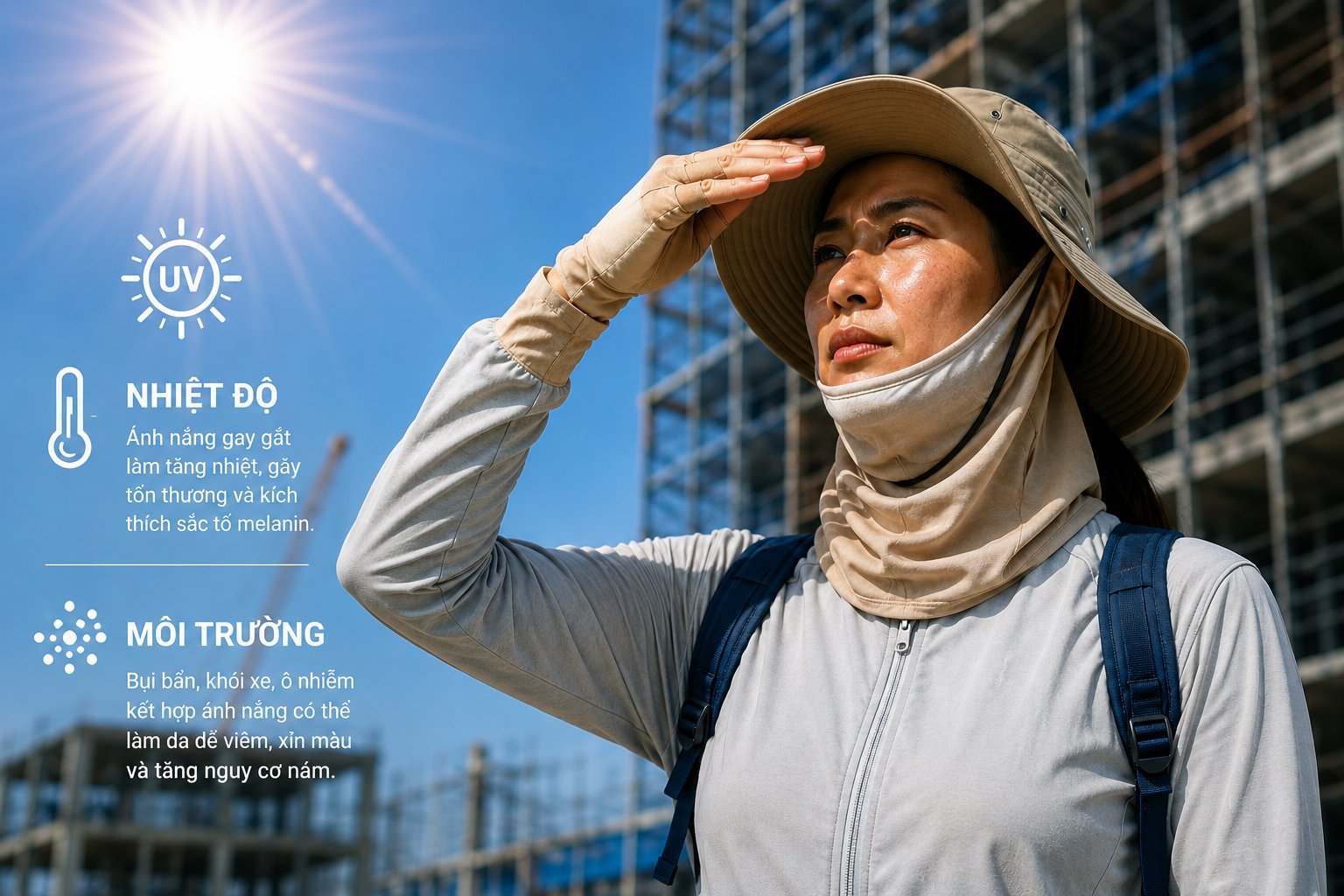 trị nám ngoài trời